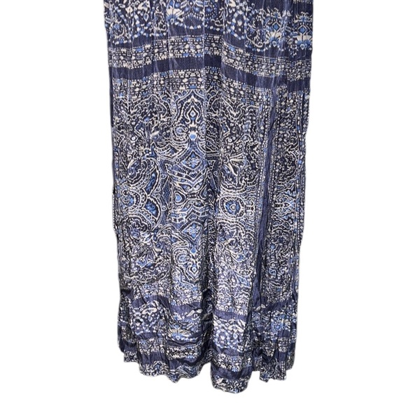 Love Kyla Seo Caite Anthropologie Tori Blue & White Embroidered Maxi Dress - S - Picture 4 of 13